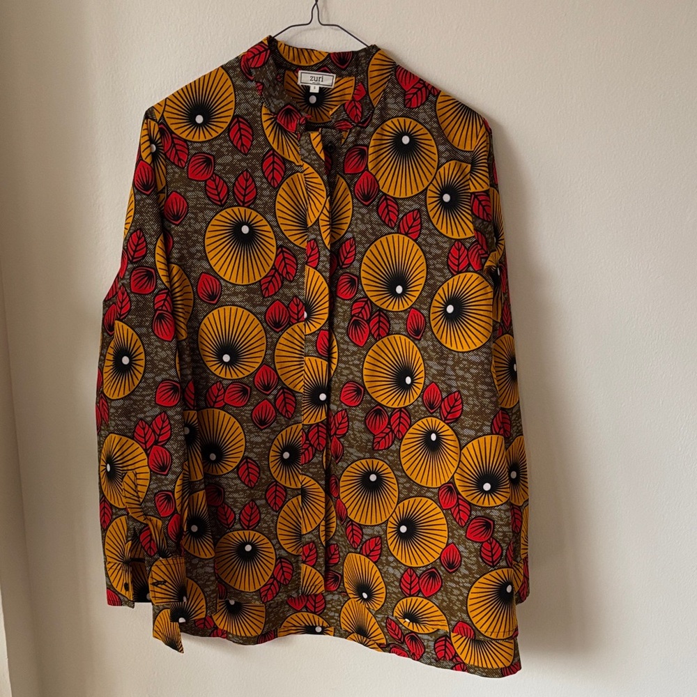 Zuri Autumnal Button-Up Shirt